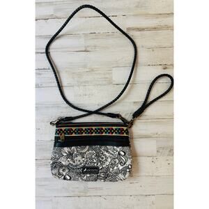 Sakroots Crossbody Floral Purse Handbag Wristlet EUC